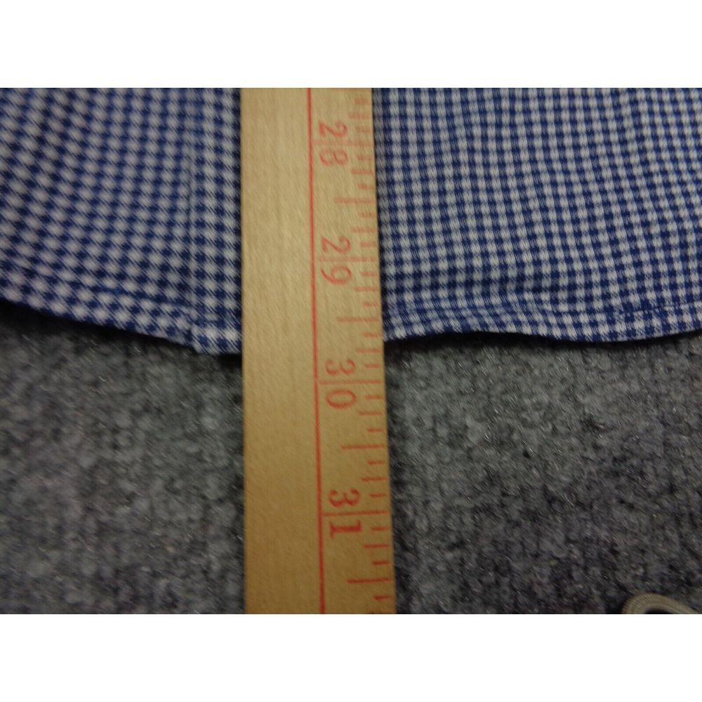 Ministry of Supply Shirt Men 2XL White Blue Gingham Plaid Stretch Button Down - Picture 10 of 10